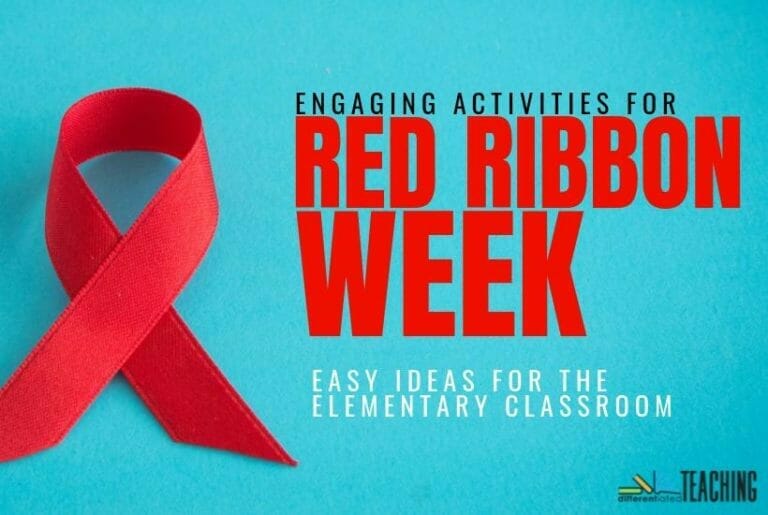 10 Engaging Red Ribbon Week Activities for the elementary classroom