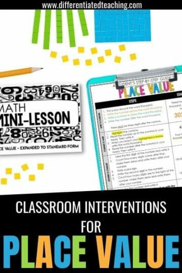 Classroom intervention resources to help you teach place value like a pro